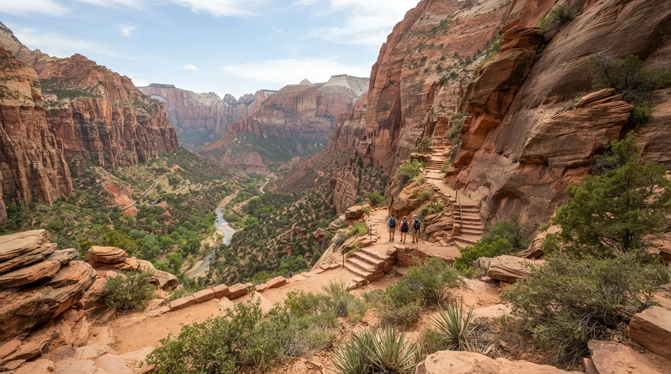 Kayenta Trail in Zion hiking trail image