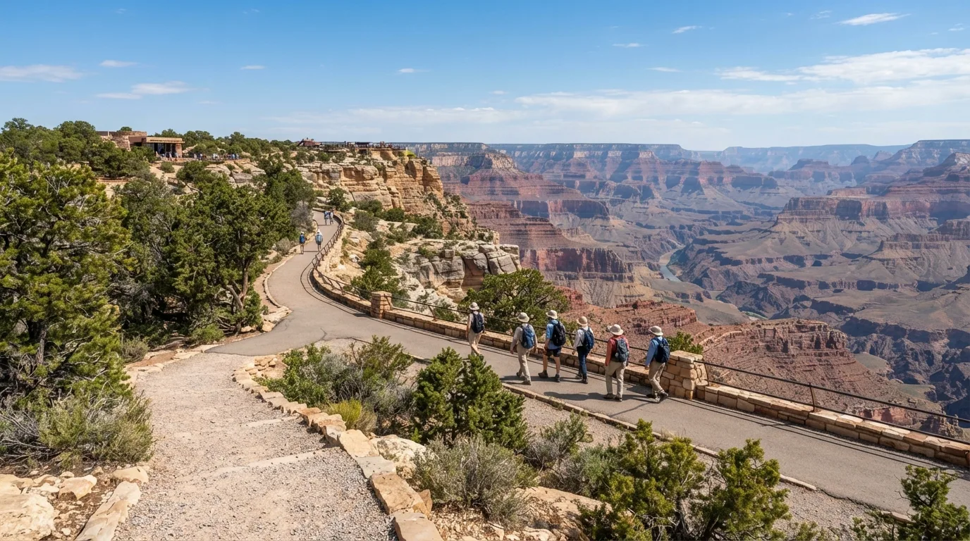 Rim Trail from Yavapai Point to Mather Point hiking trail image