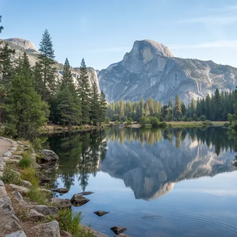 Mirror Lake Trail in Yosemite