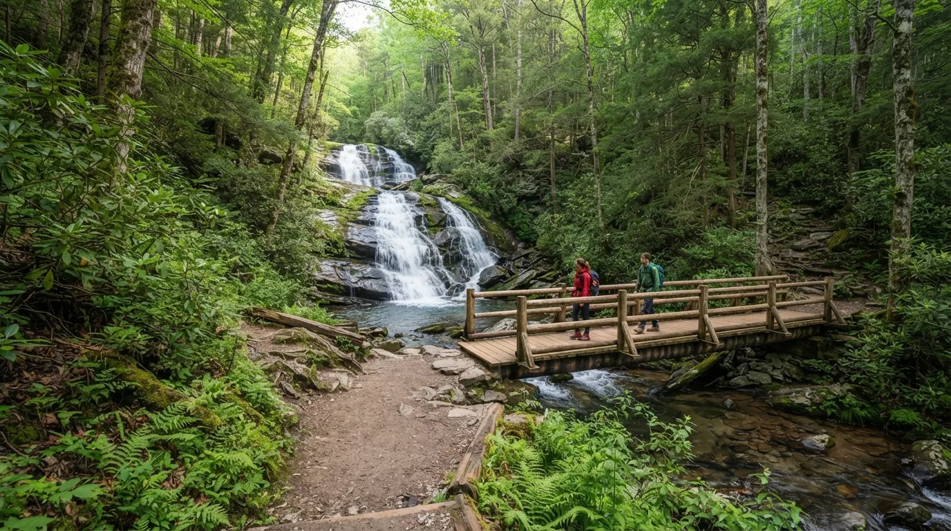 Deep Creek Three Waterfalls Loop hiking trail image