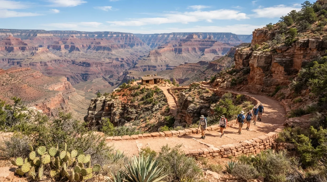 Bright Angel Trail to 1.5-Mile Resthouse hiking trail image