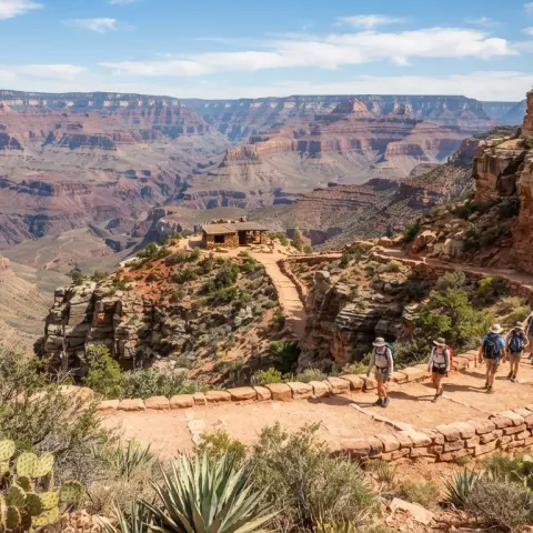 Bright Angel Trail to 1.5-Mile Resthouse