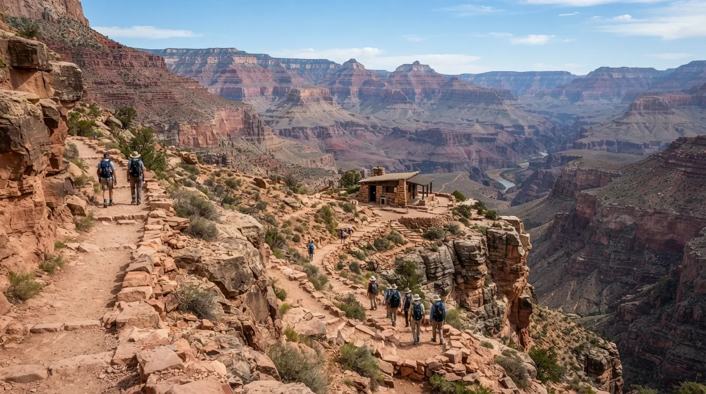 Bright Angel Trail to 3-Mile Resthouse hiking trail image