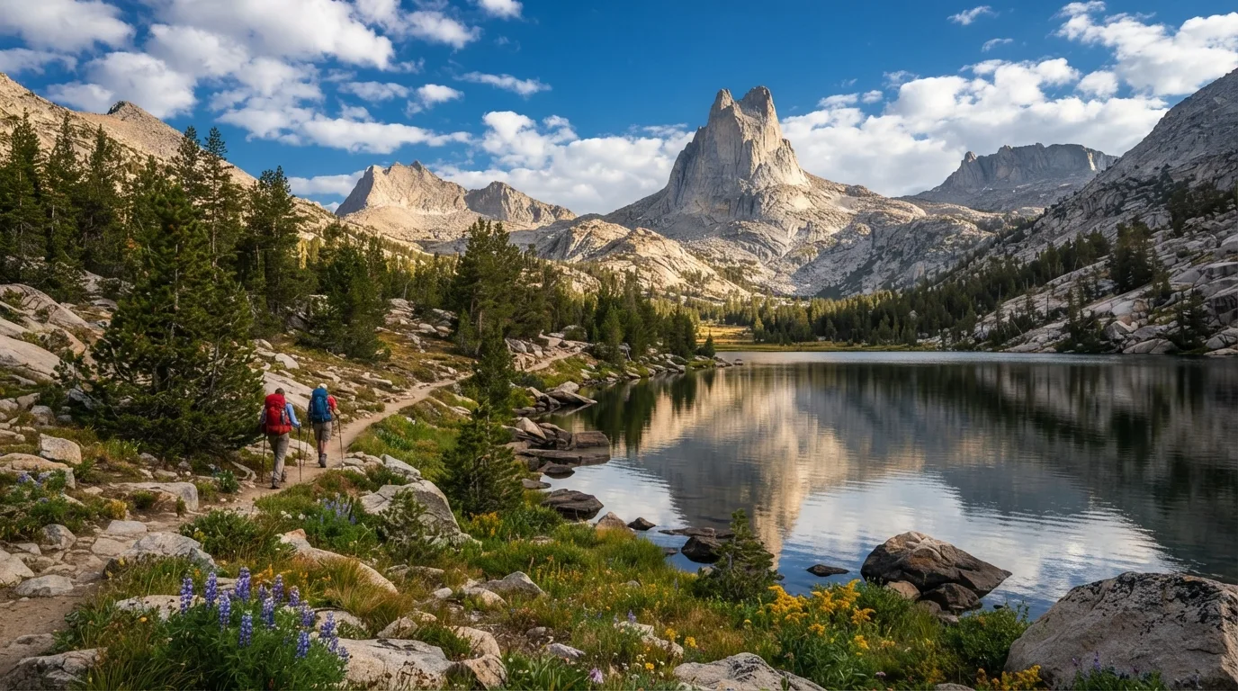 Cathedral Lakes Trail hiking trail image