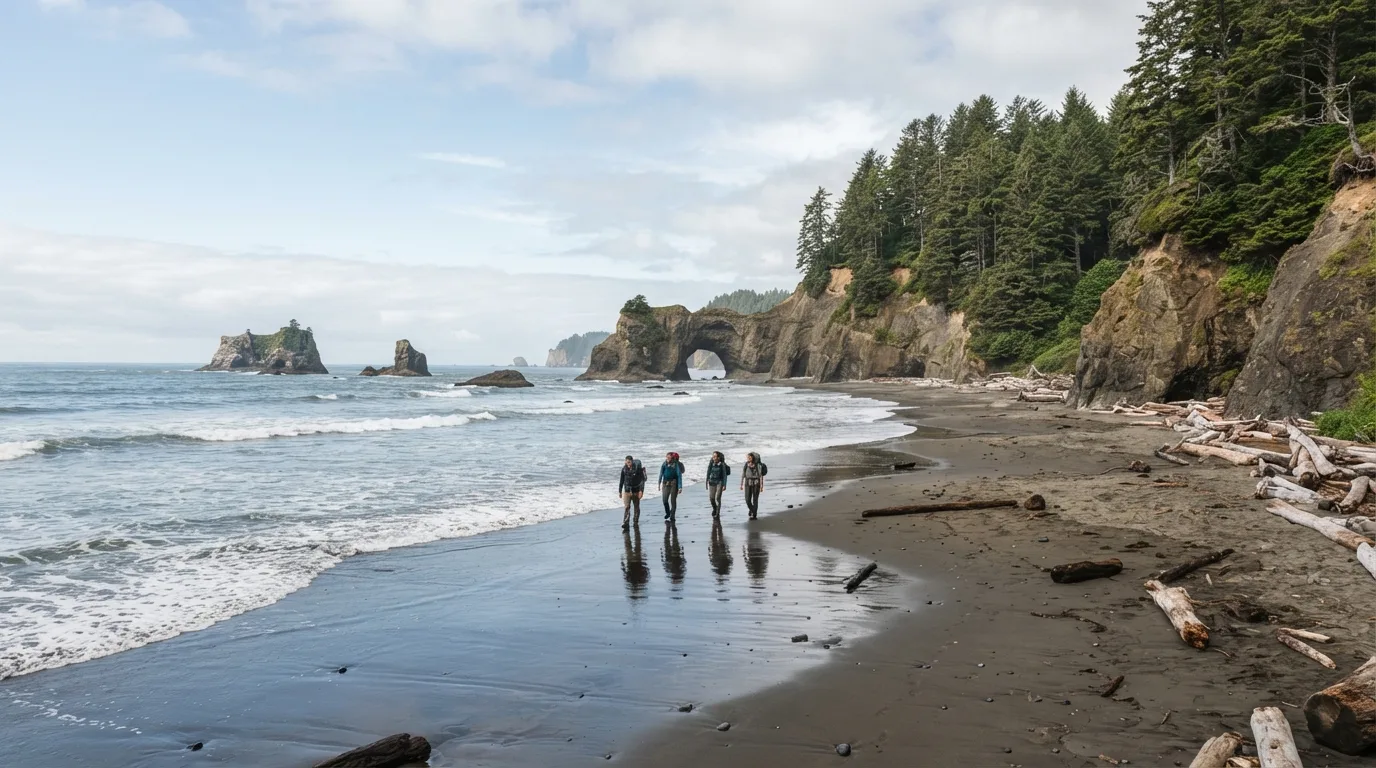 Rialto Beach to Hole-in-the-Wall hiking trail image