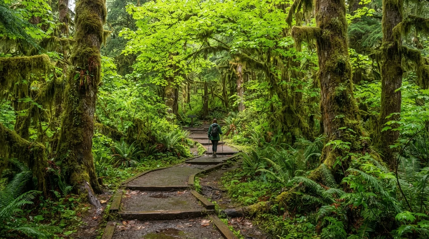 Maple Glade Rain Forest Trail hiking trail image