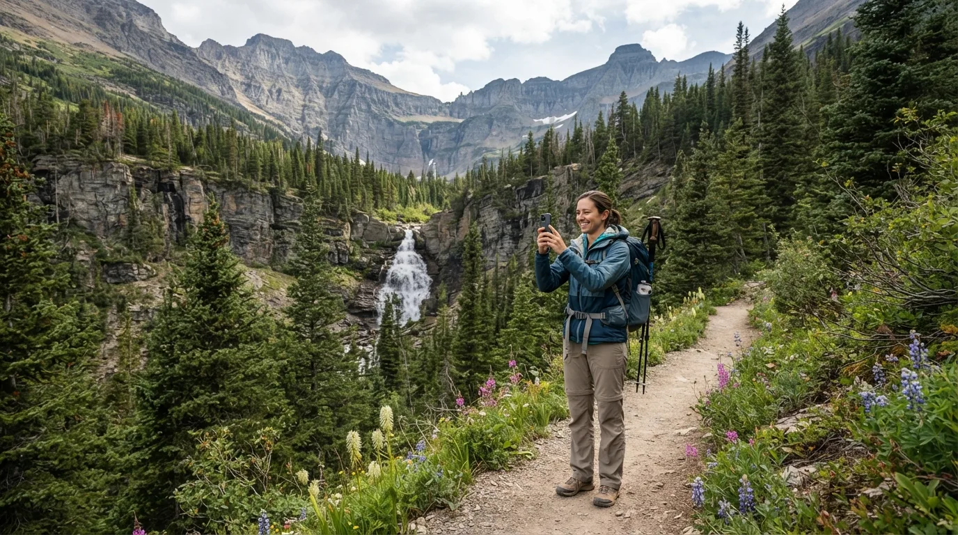 Ptarmigan Falls Trail hiking trail image