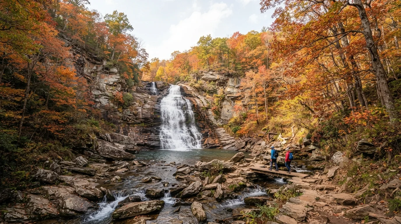 Whiteoak Canyon to Lower Falls hiking trail image