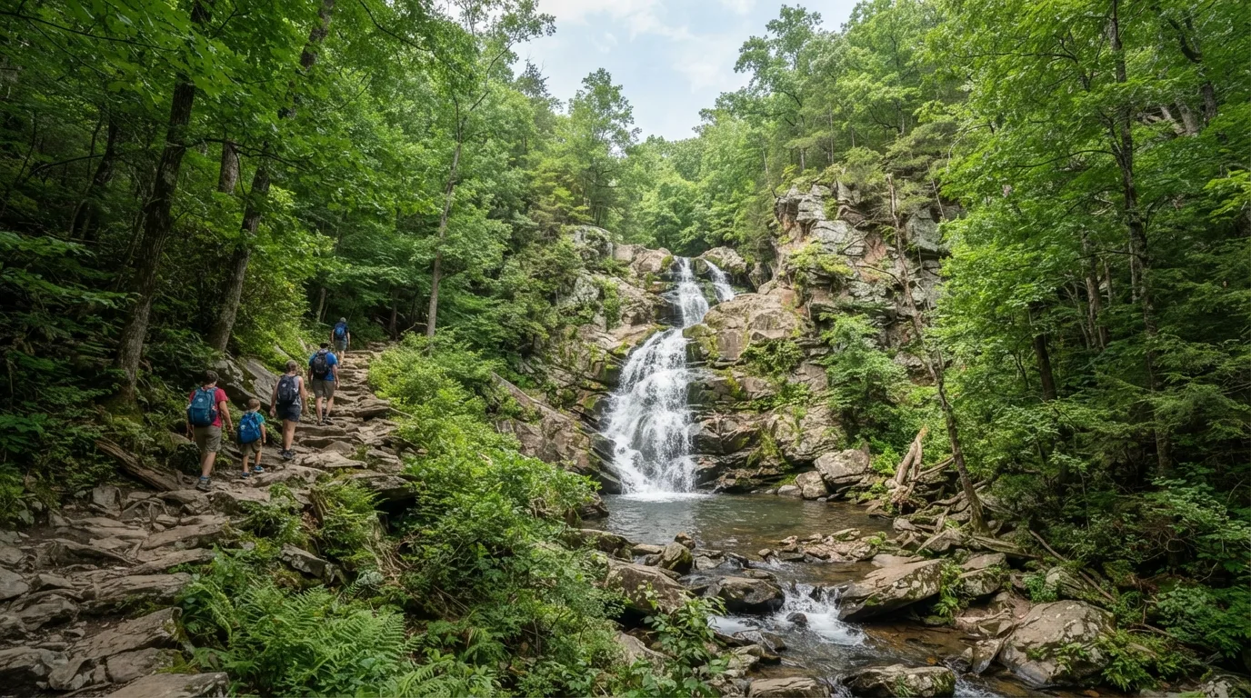 Lewis Spring Falls Loop hiking trail image