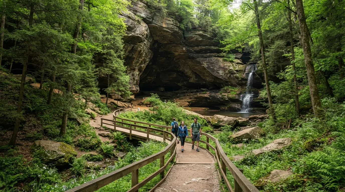Ash Cave Gorge Trail hiking trail image