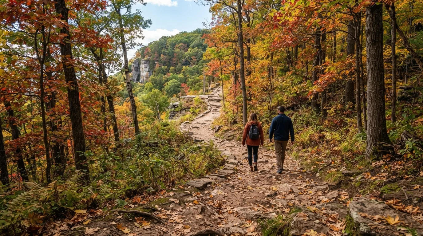 East Bluff Woods Trail hiking trail image
