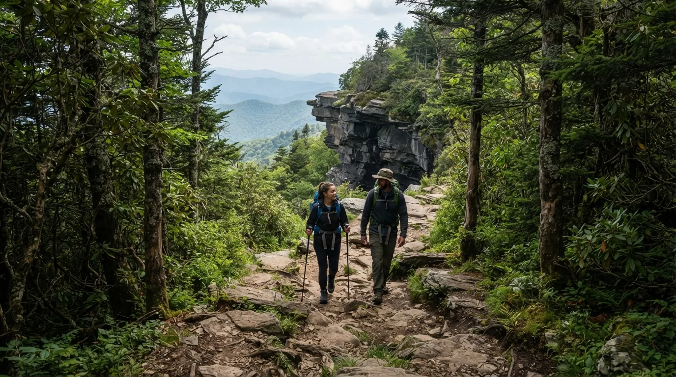 Alum Cave Trail to Mount Le Conte hiking trail image