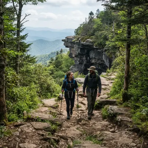Alum Cave Trail to Mount Le Conte