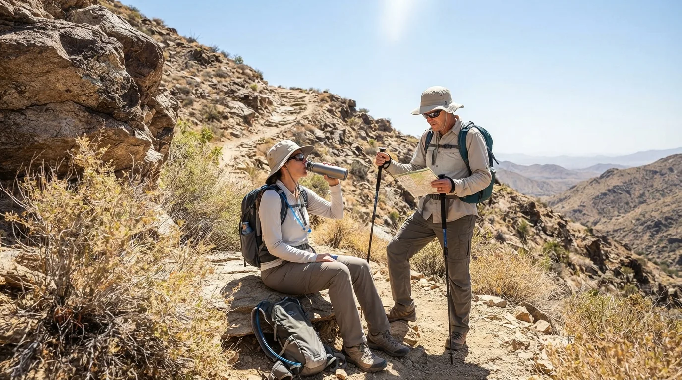How to Hike Safely in Extreme Heat hiking trail image