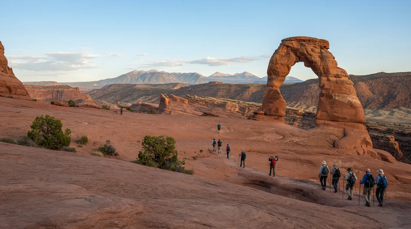 Delicate Arch Trail hiking trail image