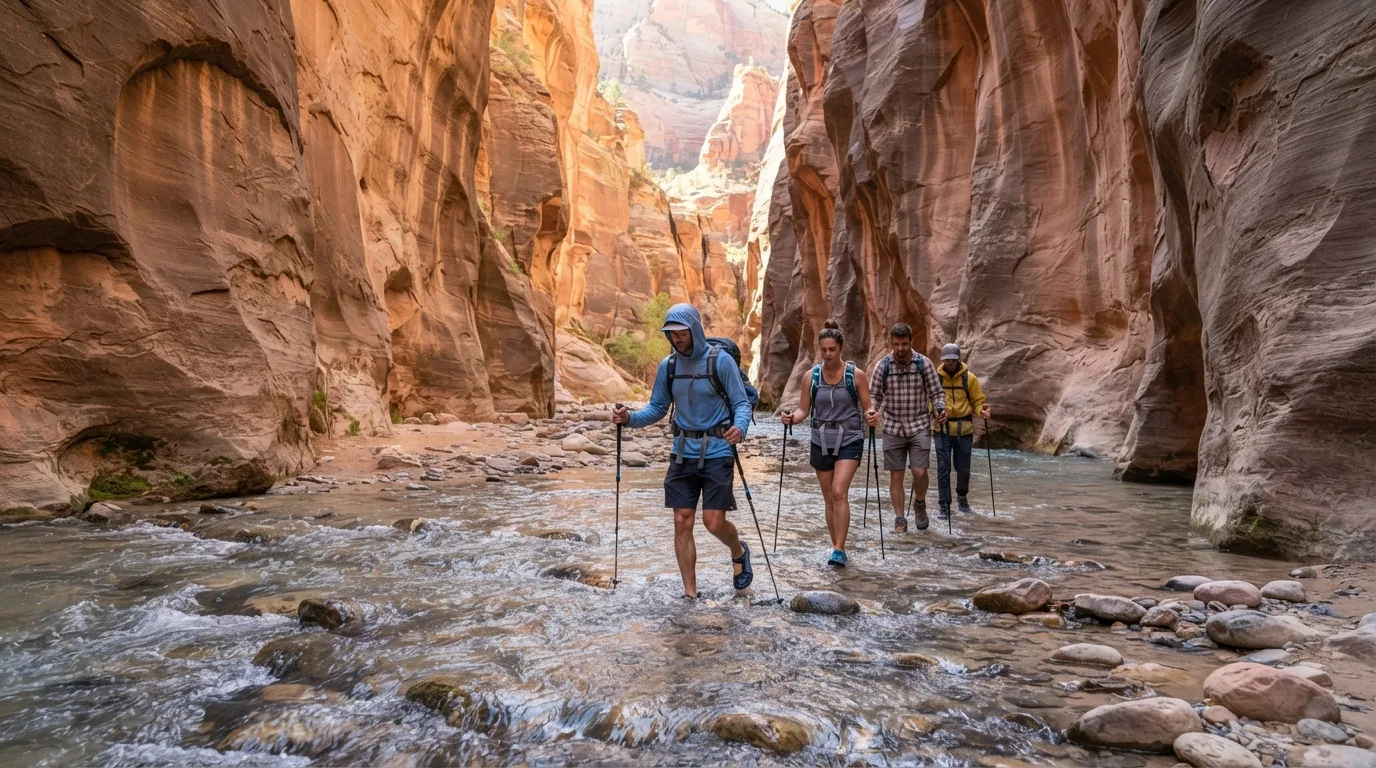 The Narrows Bottom-Up Hike hiking trail image