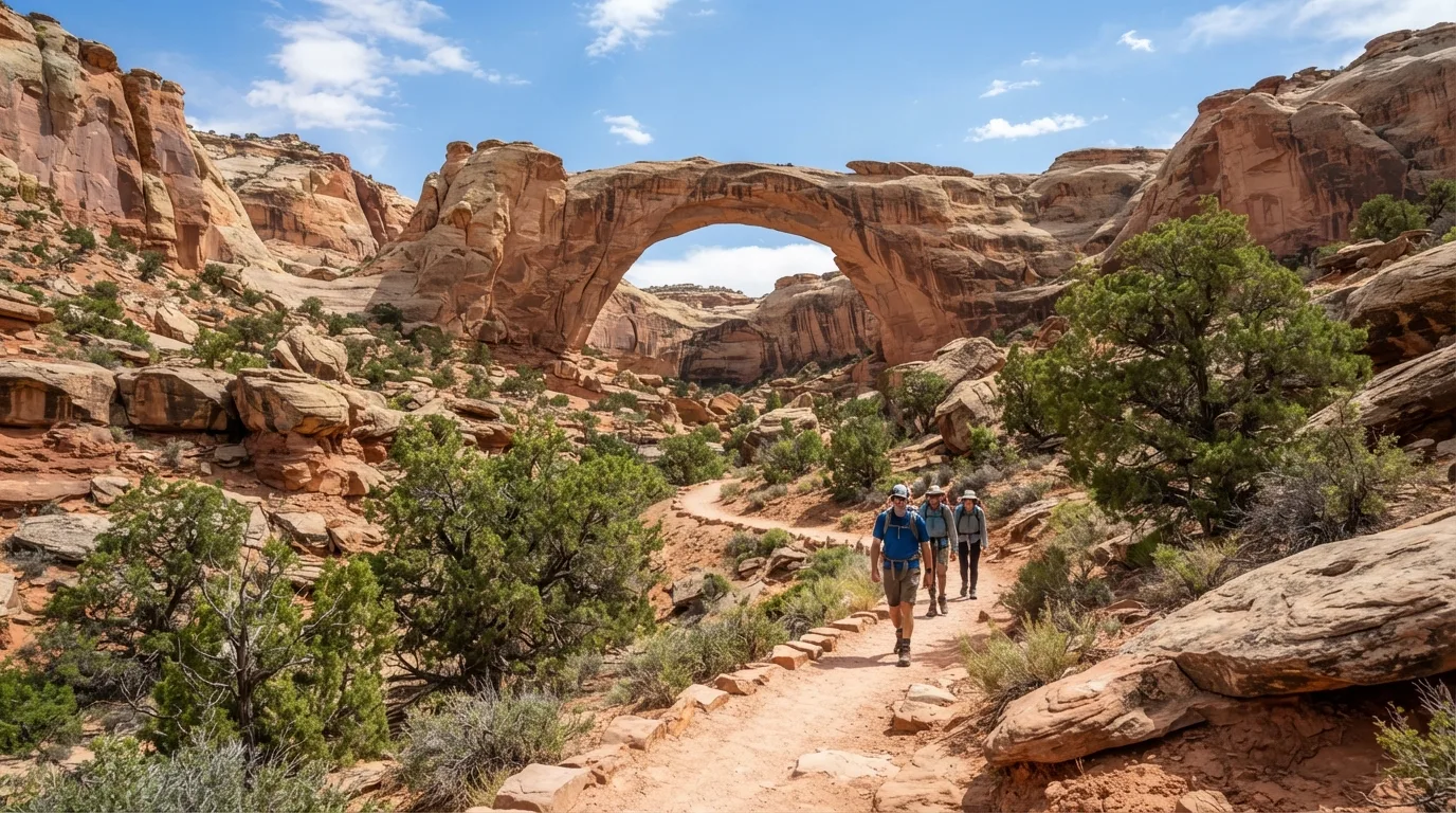 Hickman Bridge Trail hiking trail image
