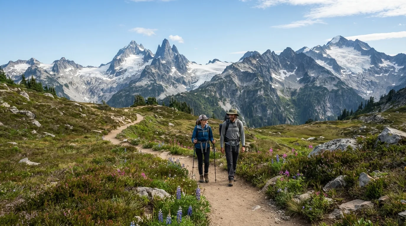Cascade Pass Trail hiking trail image