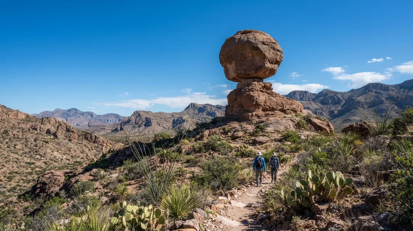 Balanced Rock via Grapevine Hills hiking trail image