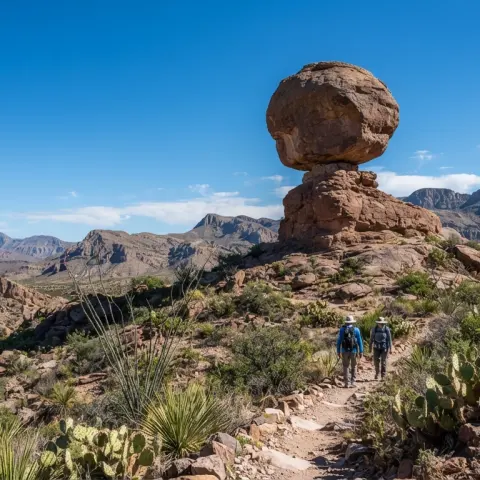 Balanced Rock via Grapevine Hills