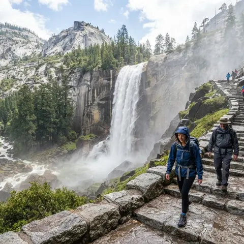 Mist Trail to Vernal Fall