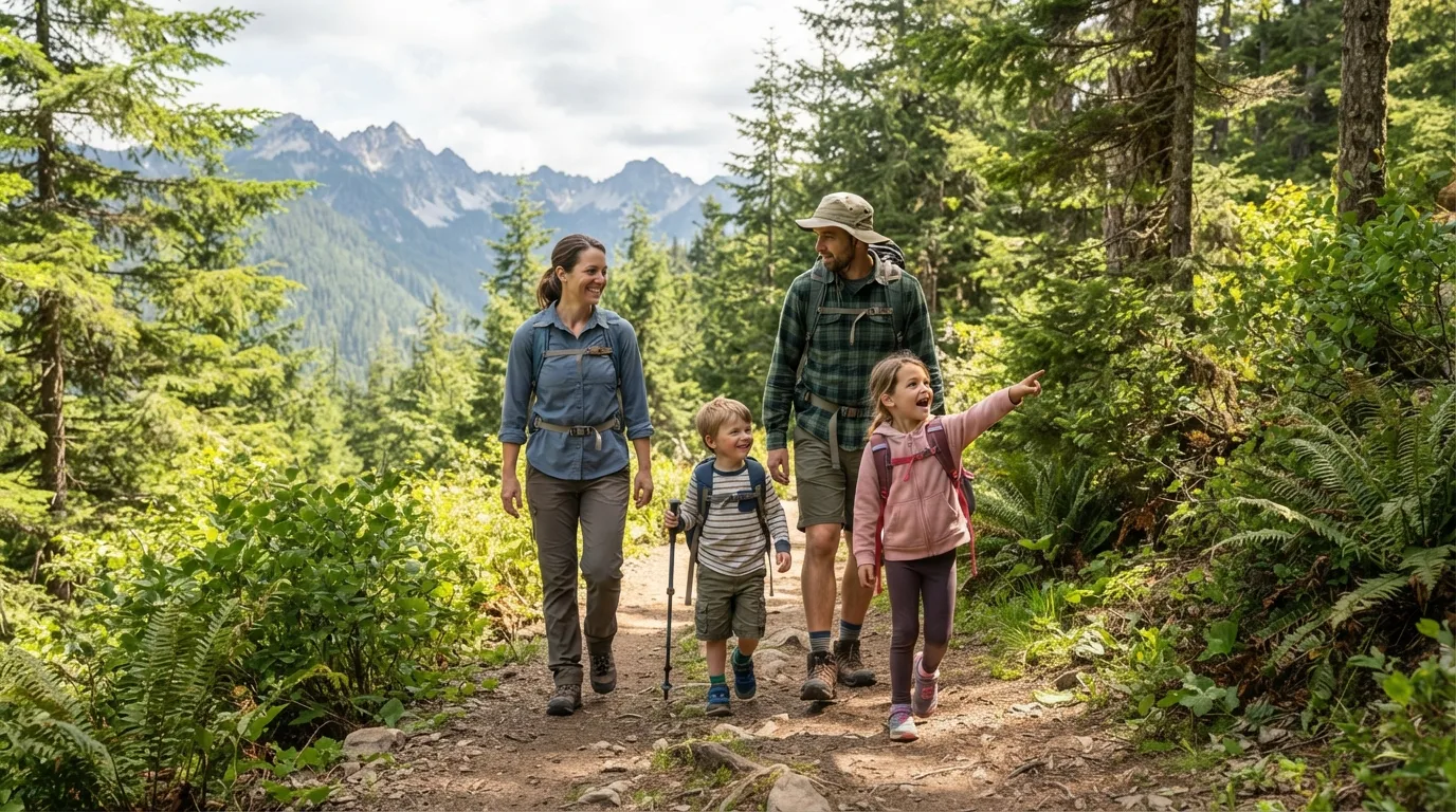 Day Hiking with Children hiking trail image