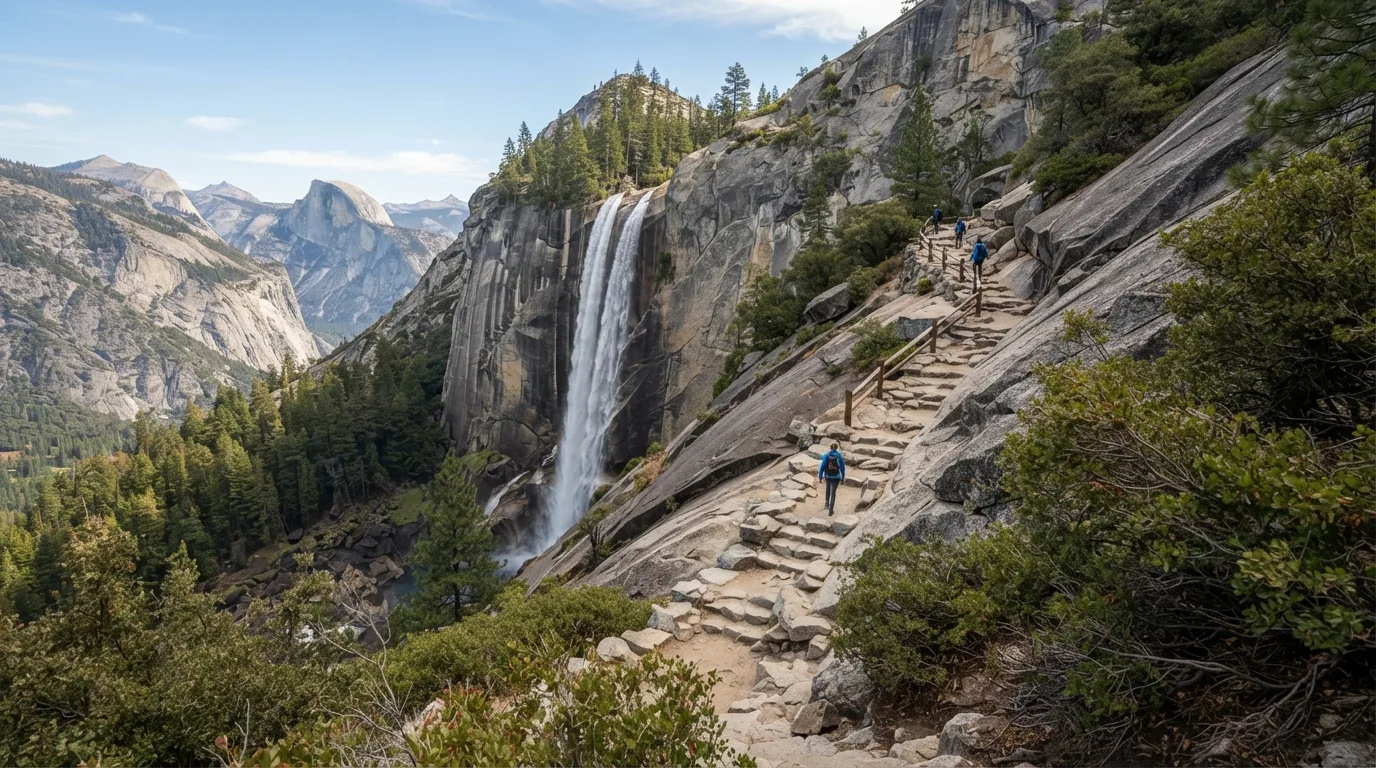 Upper Yosemite Falls Trail hiking trail image