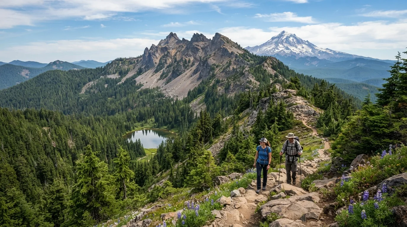 Tom, Dick and Harry Mountain hiking trail image