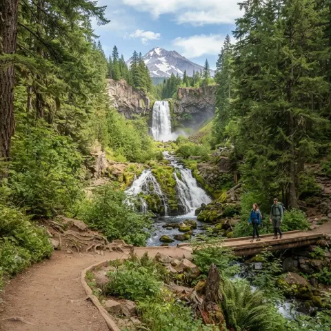 Umbrella Falls and Sahalie Falls Loop