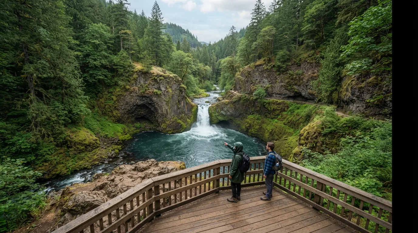 Eagle Creek to Punch Bowl Falls Viewpoint hiking trail image