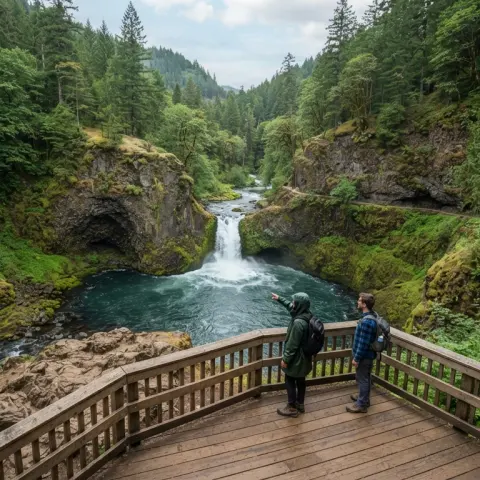 Eagle Creek to Punch Bowl Falls Viewpoint