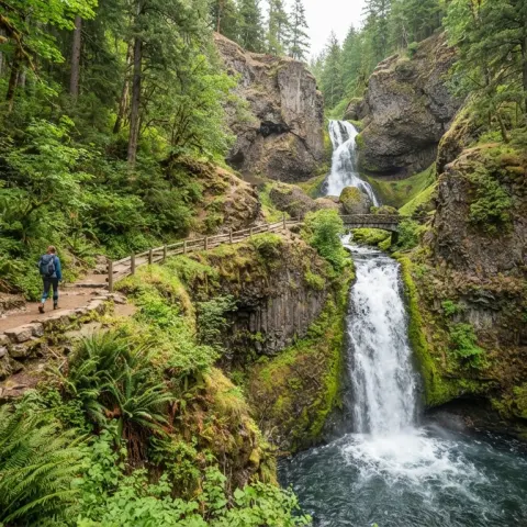 Horsetail and Ponytail Falls Trail