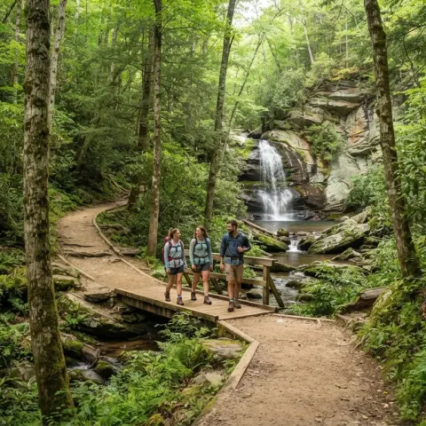 Moore Cove Falls Trail