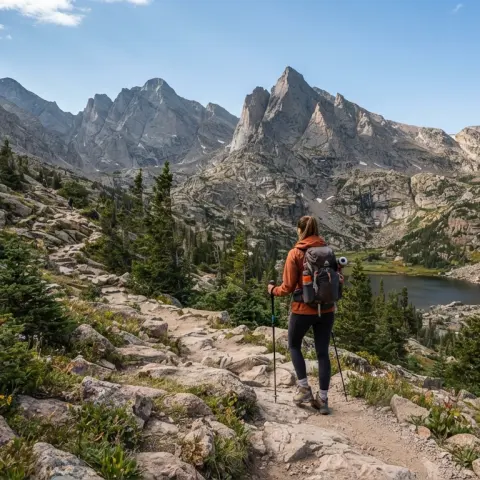 Sky Pond Trail in Rocky Mountain National Park