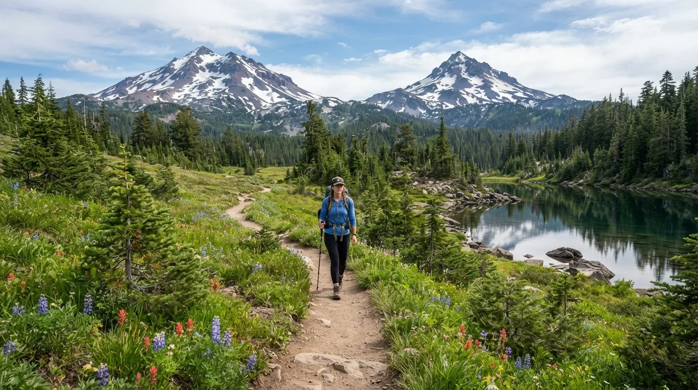 Green Lakes Trail hiking trail image