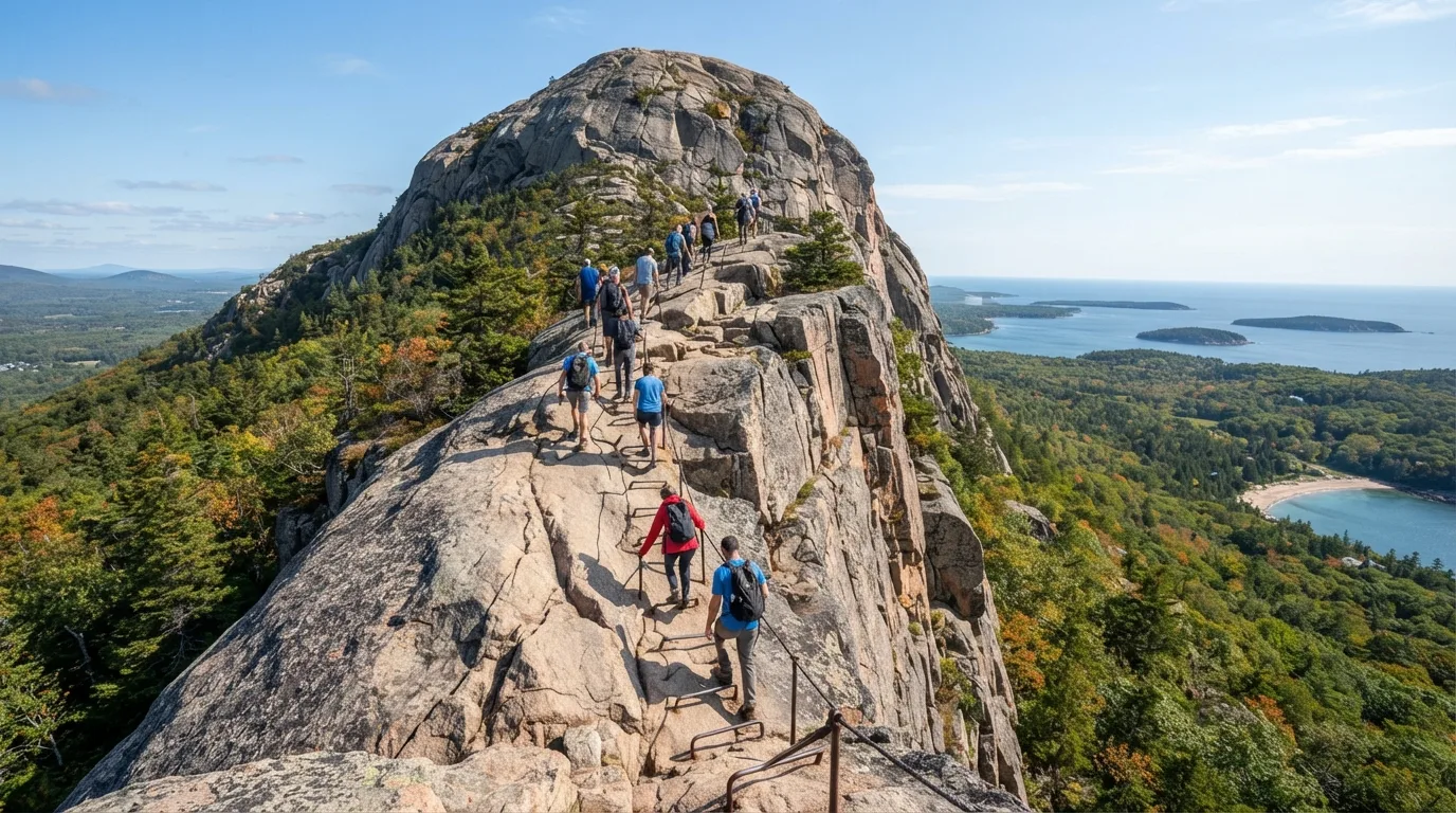 Beehive Loop Trail in Acadia National Park hiking trail image