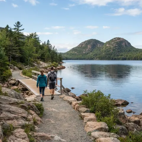Jordan Pond Path in Acadia National Park