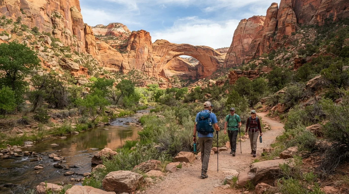 Kolob Arch via La Verkin Creek Trail hiking trail image