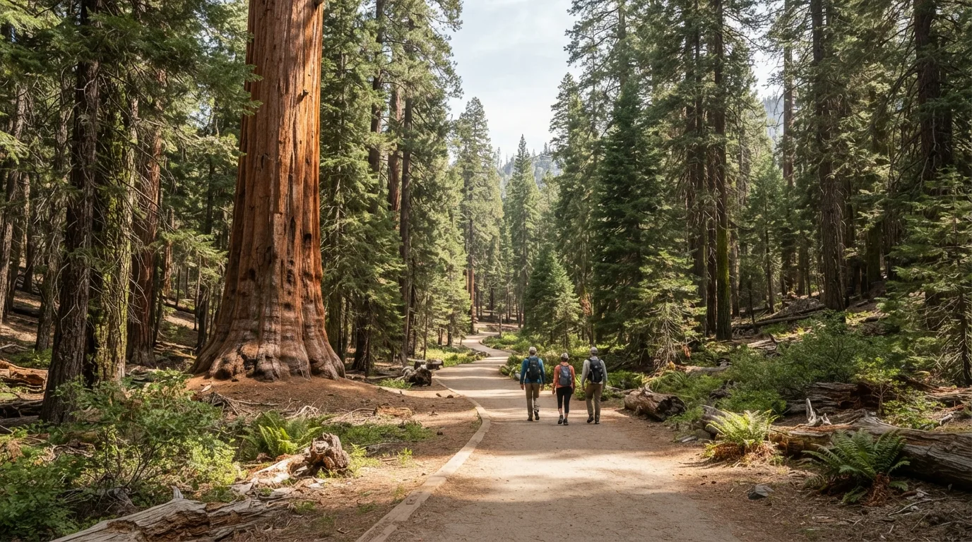 Tuolumne Grove Trail hiking trail image