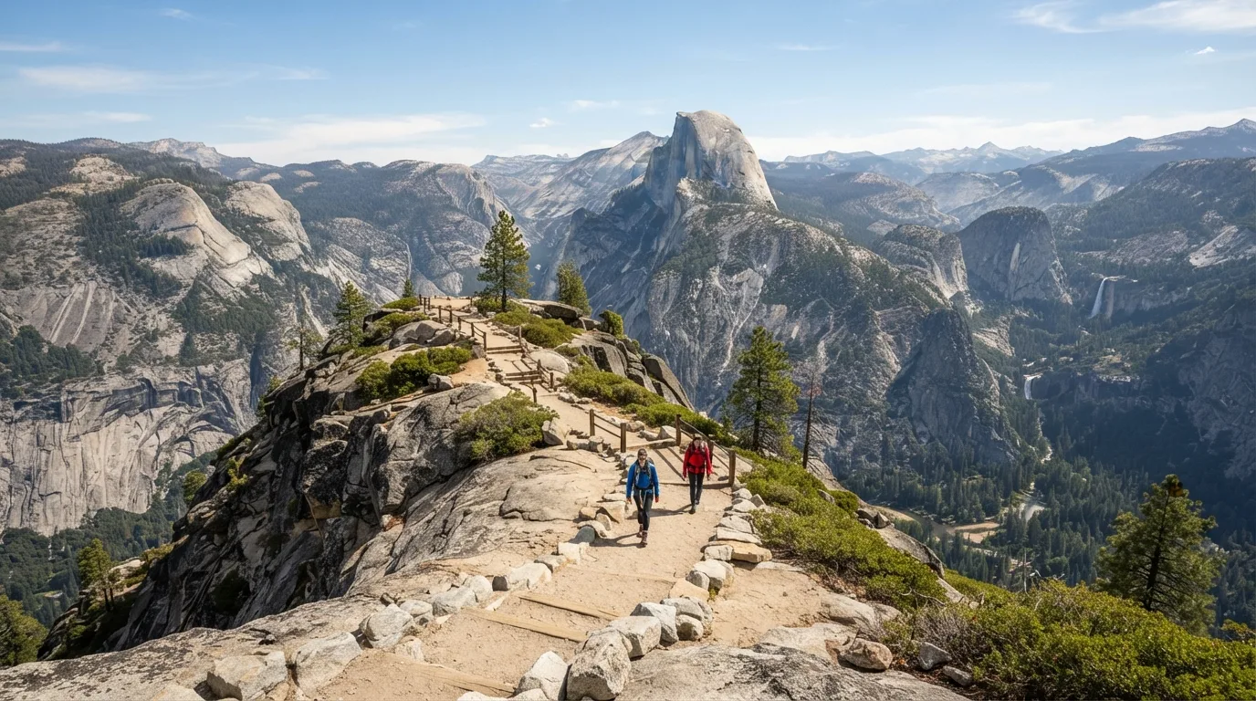 Panorama Trail from Glacier Point hiking trail image