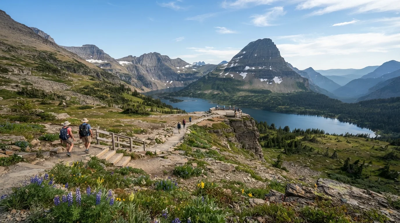 Hidden Lake Overlook Trail hiking trail image