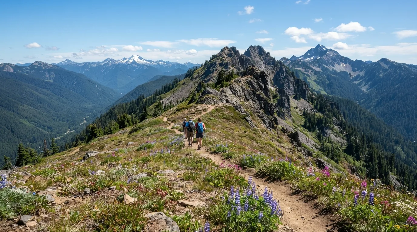 Hurricane Ridge to Klahhane Ridge hiking trail image