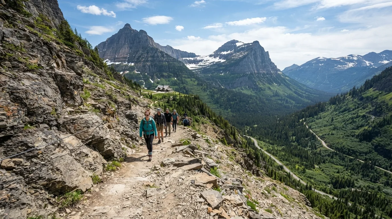 Highline Loop via Granite Park Chalet hiking trail image