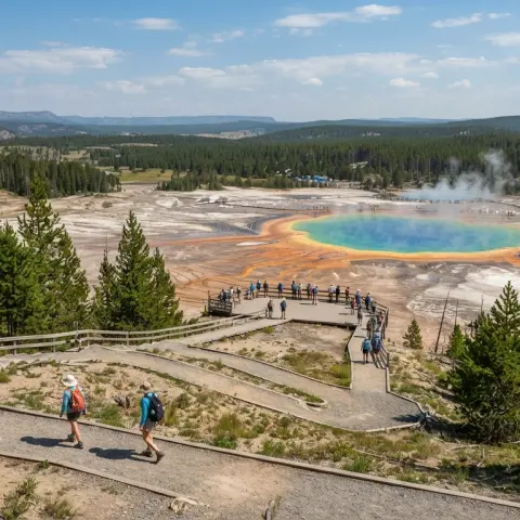 Grand Prismatic Overlook Trail