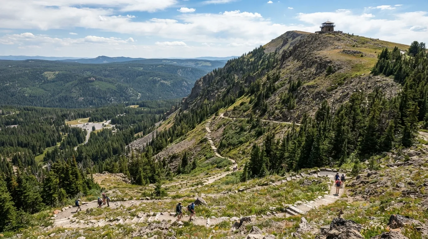 Mount Washburn via Dunraven Pass hiking trail image