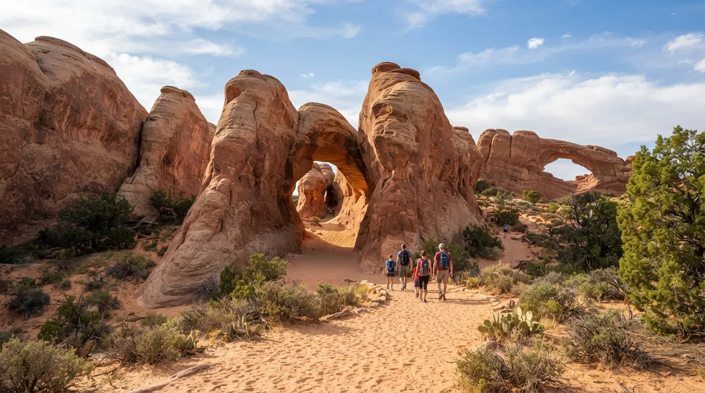 Sand Dune Arch and Broken Arch Loop hiking trail image