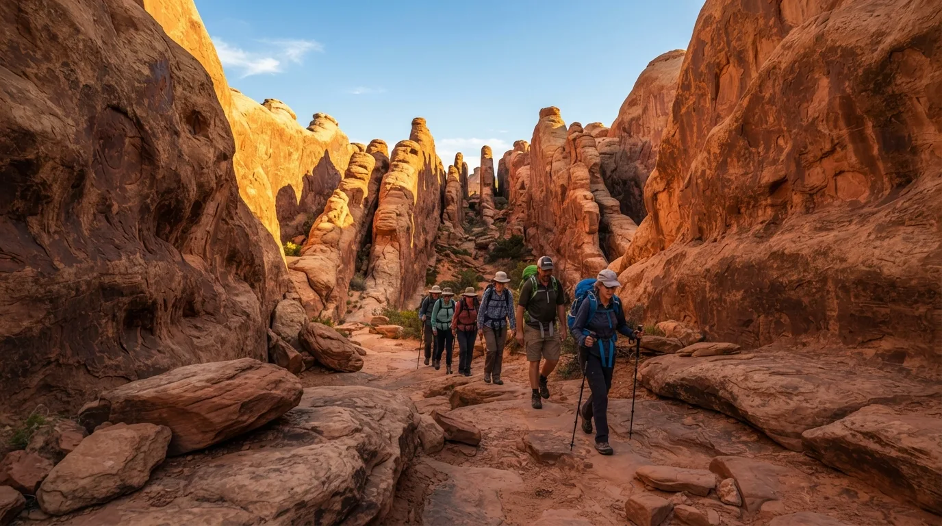 Fiery Furnace Permit Hike hiking trail image