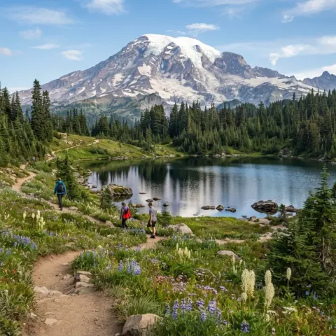 Bench and Snow Lakes Trail