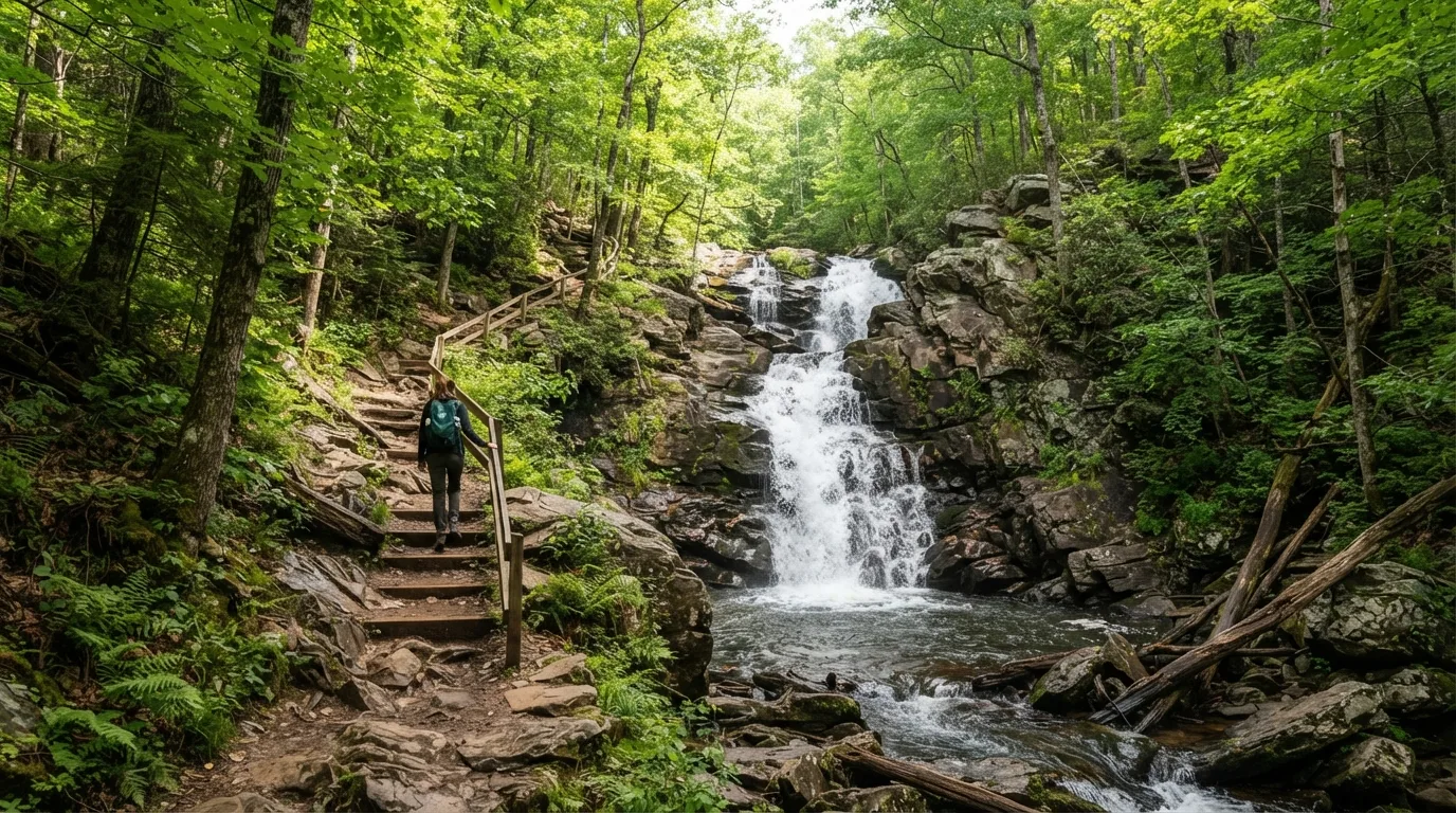 Dark Hollow Falls Trail hiking trail image