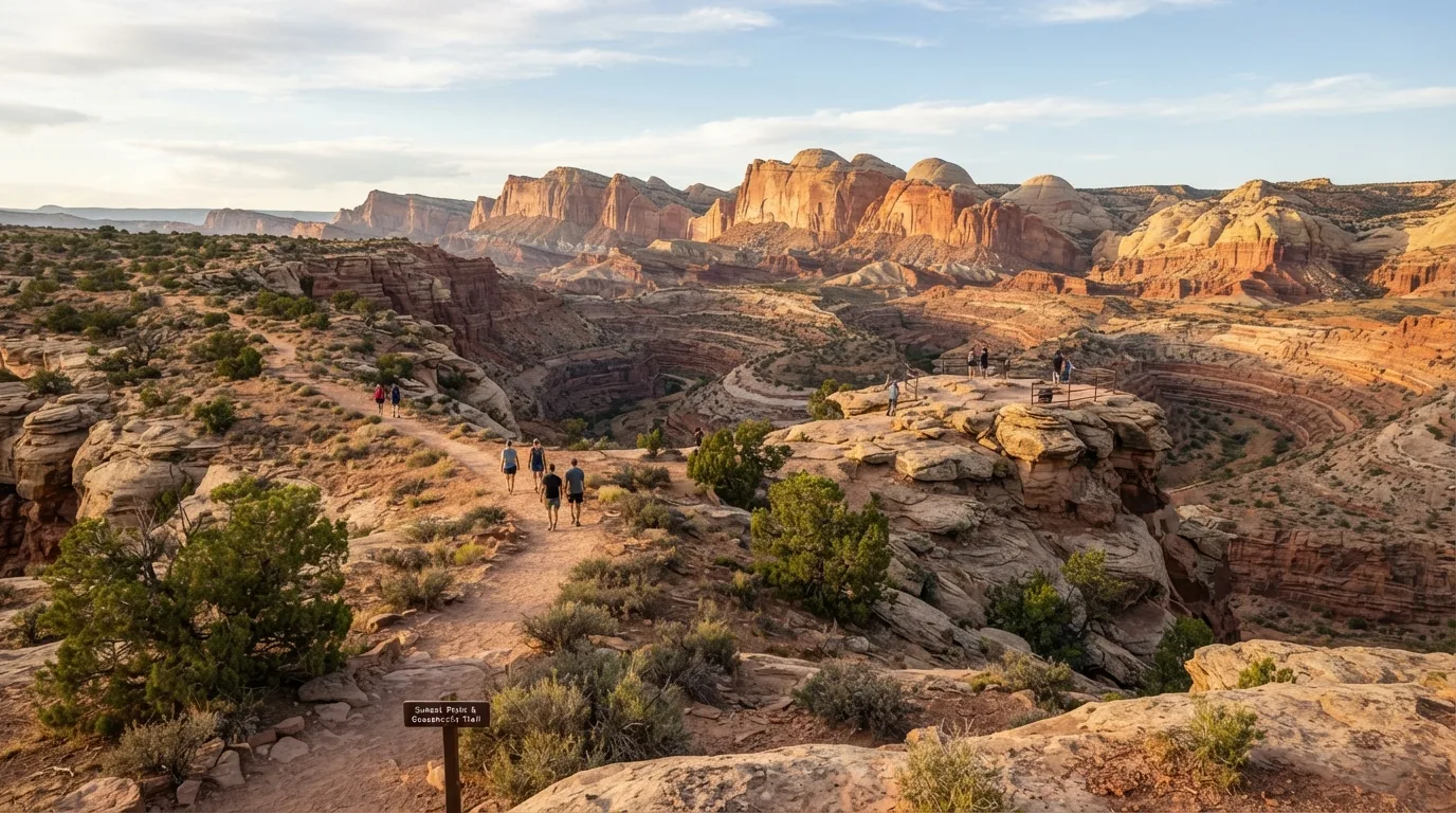Sunset Point and Goosenecks Trail hiking trail image